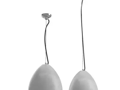 Concrete Pendant Lamp Free 3D model
