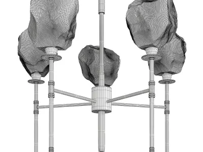 ICHE chandelier  Low-poly 3D model