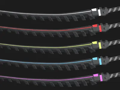 Fantasy Sci-Fi Sword Low-poly 3D model