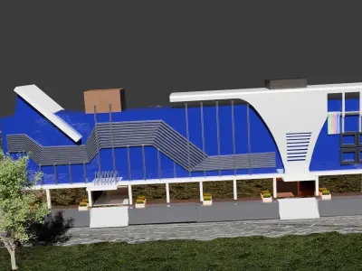 shopping center Free 3D model