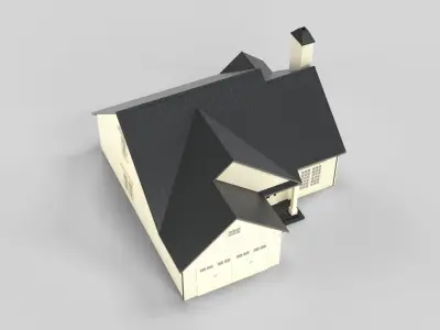 Cottage House Design 05T5 Low-poly 3D model