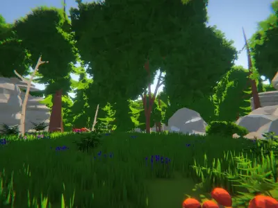 Low World - Nature Kit Low-poly 3D model