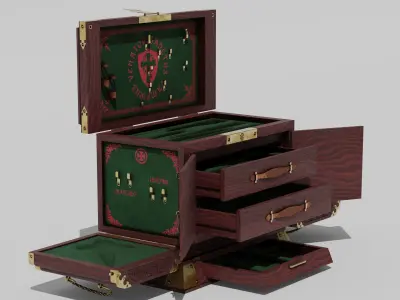 OB 00 05 vampire hunter trunk Low-poly 3D model