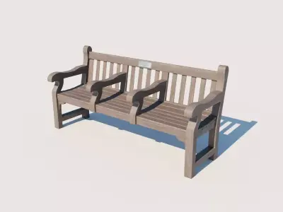 London Park bench 3D model