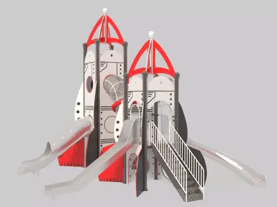 Playground for children 09 3D model