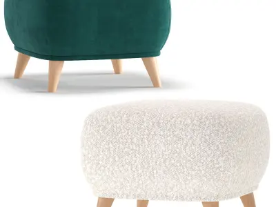 Pouffe Milin 7 Colors Version divan ru 3D model