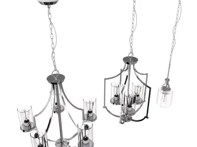 Progress Lighting Lassiter chandelier 3D model