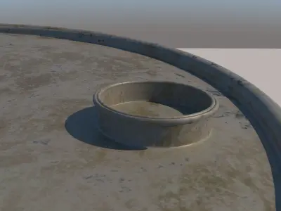 Metal Rust Barrel Low-poly 3D model