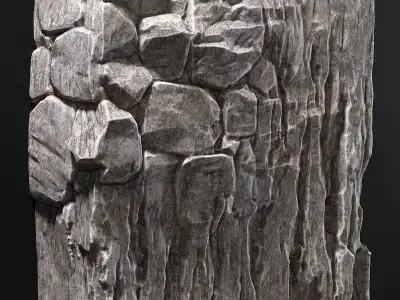 Slab stone rock granite huge n2 3D model