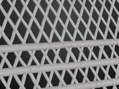 White Woven Bamboo Lattice Texture
