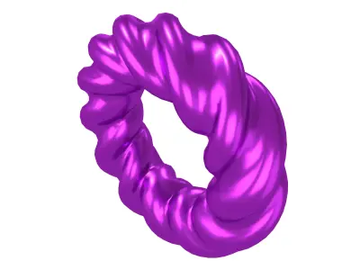 Abstract Ring Shape V4 005 Low-poly 3D model