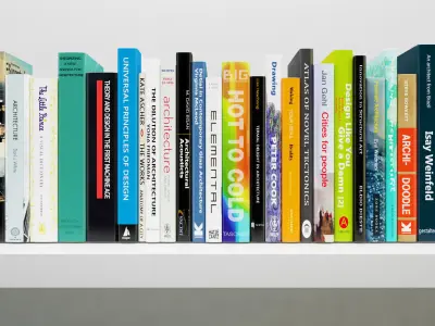 Set of Architecture Books - Books Christmas Tree  3D model