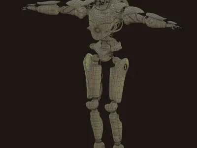 robot robot with eyes 3D model
