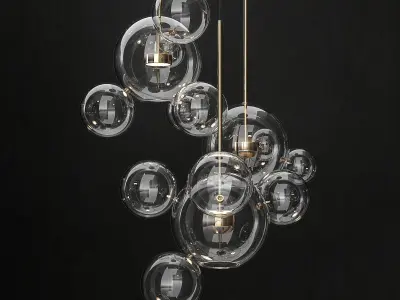 Chandelier Giopato and Coombes Bolle14 lights 2 3D model