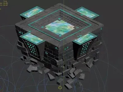Titan Temple - Central Platform 02 3D model