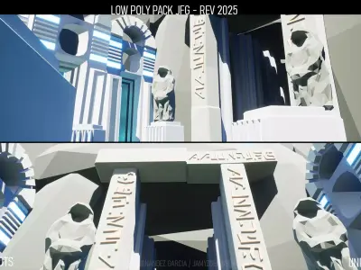 Low Poly Pack JFG - Rev 2025 Low-poly 3D model
