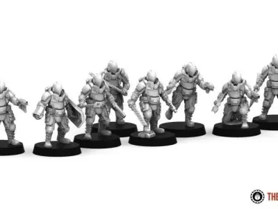 Coalition Veterans - Melee Weapons 3D print model