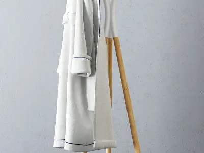 Bathrobes Set 3D model