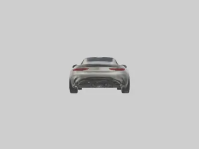 Highperformance Luxury Coupe model Low-poly 3D model