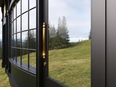 front cafe coffee shop 3D model  3D model