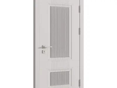 Interior door 8 Low-poly 3D model