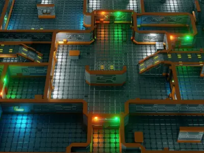 Modular RPG Game Environment - Low Poly - PBR - GameReady Low-poly 3D model