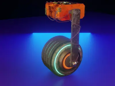 Robot BB-009  Low-poly 3D model