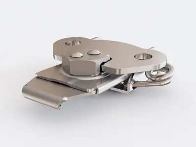 Door latch vol 01 3D model