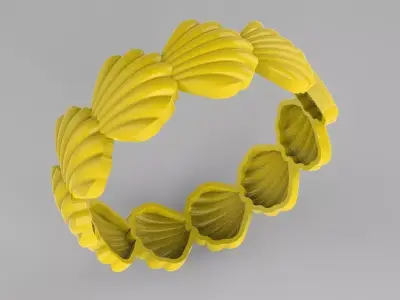 shell ring 3D print model purchase
