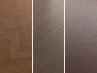 Walnut Wood Flooring and Parquet Set 01 Texture