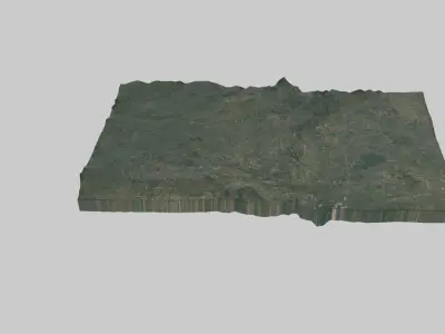LUSAKA City Low-poly 3D model