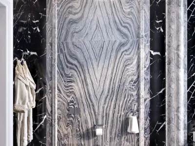 Bathroom in neo-classic style 3D model