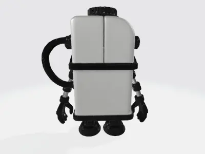 Nuclear power robot 3D model