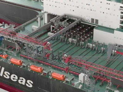 Allseas Pioneering Spirit Offshore Construction Vessel Rigged for Maya 