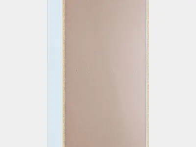 BILLY  OXBERG Bookcase with panelglass doors Low-poly 3D model