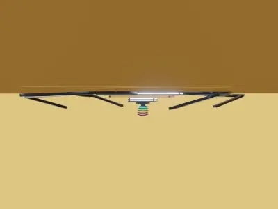 Ceiling Lamp Optical Illusion Squares  unique design low-poly Free low-poly 3D model