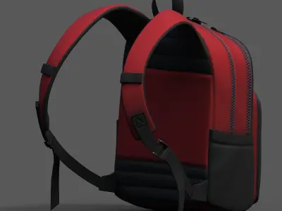 Backpack Camping Generic military human bag storqge  Low-poly 3D model