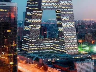  CCTV TV Tower with Night Illumination 