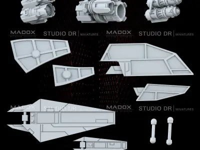 War Beetle and Riders 3D print model