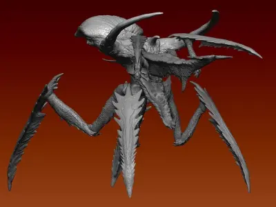 Starship troopers Queens guard bug 3D model