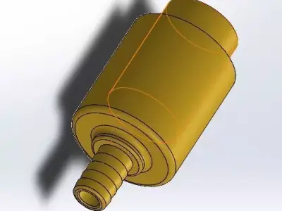 Raven Telescopic Window Brush Hose End Fitting 3D print model