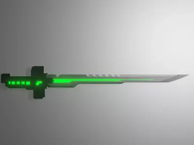 Sword with lights Free 3D model