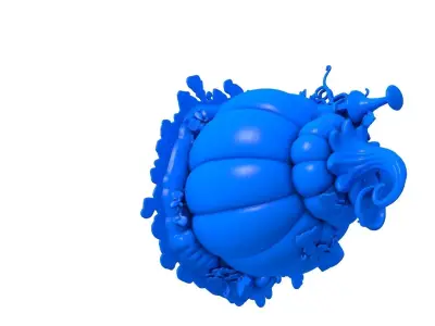 pumpkin home - pumpkin - home - Whimsical Pumpkin  3D print model