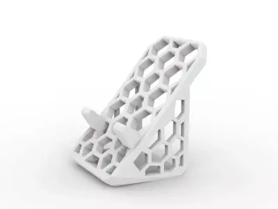 Honeycomb Phone Stand 3D Printable 3D print model