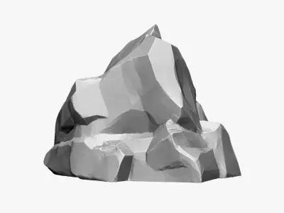 3D Mountain rock Zbrush sculpt 3D model