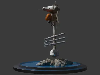 Maschinen Krieger Universe Kracken Vogel 3D model