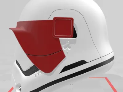 Lt Gauge FOTK Visor First Order Stormtrooper 3D print model
