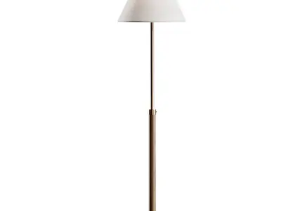 Crate and Barrel Finley Wooden Adjustable Floor Lamp 3D model
