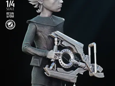 STAR WARS Omega Bust Tested for 3D Printing 3D print model