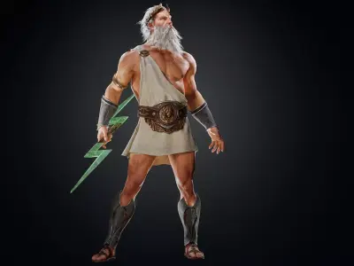 Zeuss Low-poly 3D model